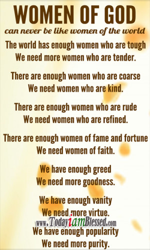 Godly Quotes For Women She is a godly woman