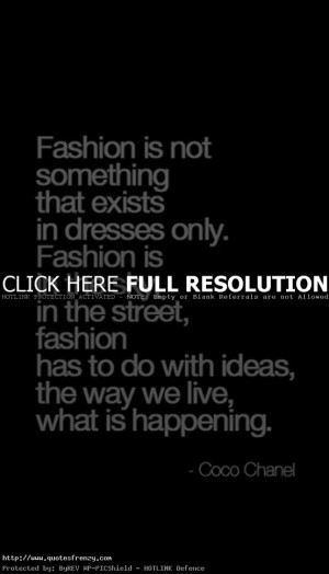 Coco Chanel Quotes About Fashion