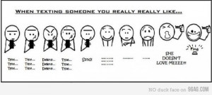 9GAG - Texting your crush??