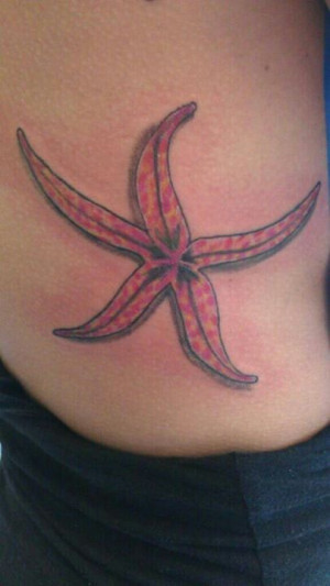 My starfish tattoo- right side of my ribcage.