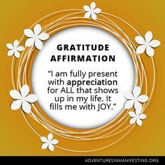 Gratitude Affirmation