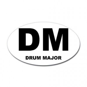 Drum Major Oval Sticker