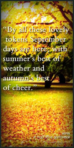 Fall Quotes Pinterest