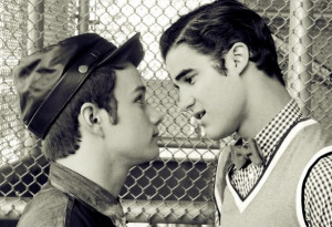 blaine anderson, couple, cute, gay, homosexual, kurt hummel, love