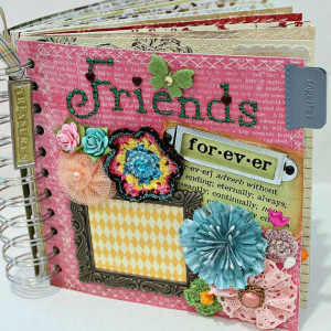 FRIENDS FOREVER A-z Friendship Scrapbook Scrapbooking Photo Album