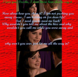 One Tree Hill Quotes Brooke and Lucas