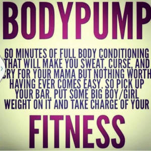 Body Pump quote: Fit, Les Mills Body Pumps Workout, Les Mills Quotes ...