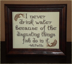 Funny sign WC Fields Quote 