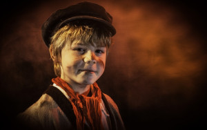 Clark MacDonald as Gavroche in Les Miserables, playing at Flat Rock ...