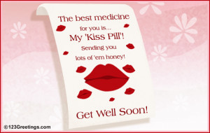 sweet 'Get Well Soon' ecard for your sweetheart.