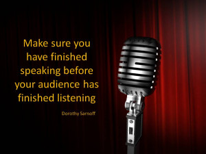 If only more speakers and presenters took this advice.
