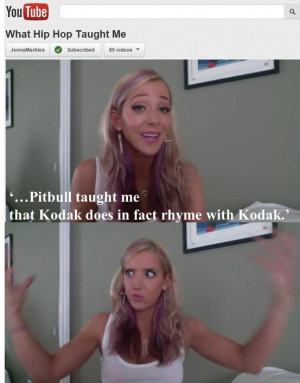Jenna Marbles Quotes What Hip Hop Taught Me Jenna marbles 'what hip ...