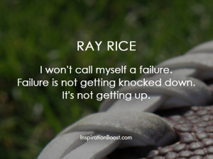 Ray Rice Famous Failure Quotes