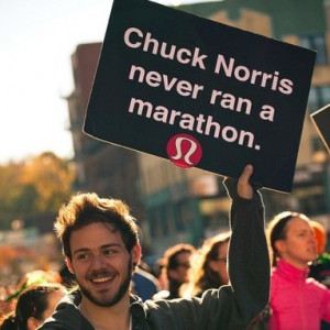 Chuck Norris never ran a marathon.
