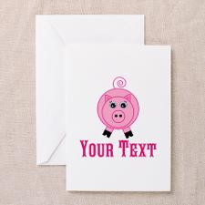 Cute Pig Greeting Cards