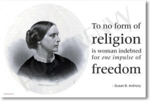 Susan B Anthony - NEW Famous Person Quote POSTER