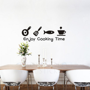 time wall quote decor Vinyl kids wall sticker wall art mural Wall ...