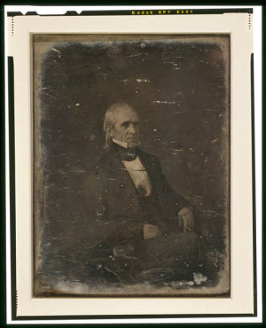 James Knox Polk, three-quarter length portrait, three-quarters to the ...