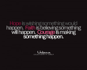 courage, faith, hope, quote, text