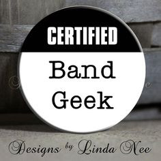 CERTIFIED BAND Geek White- High School Band, Football, Marching Band ...