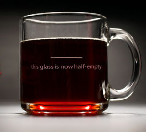The Pessimist's Mug - makes everything taste bitter.