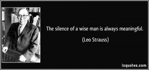 Wise Man Silence Quote