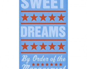 Kid Art for Boys Room- Sweet Dreams Print Blue 6