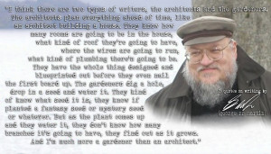 Click the image for 19 more George R.R Martin's quotes on writing