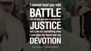 cannot lead you into battle. I do not give you laws or administer ...
