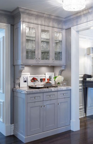 ... butler’s pantry Gorgeous gray butler’s pantry design with gray