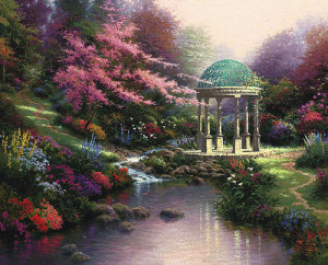 Pools of Serenity by Kinkade, Thomas | Atkinson Fine Art