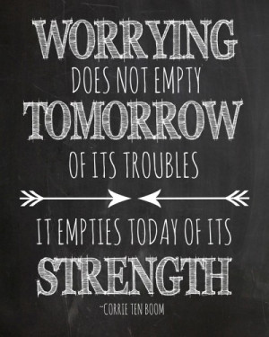 ... its troubles. It empties today of its strength.