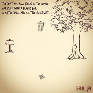 Never let the fear of striking out keep you from playing the game ...