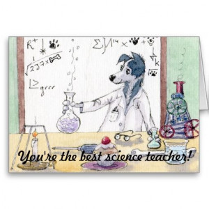 You're The Best Science Teacher - Thank You CARD