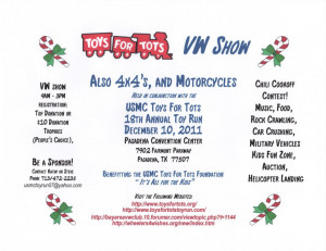 Toys for Tots Show - Pasadena, TX December 10, 2011