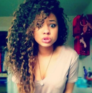 Natural curly hair, Super Cute!: Long Curly Hair Ombre, Hair Colors ...