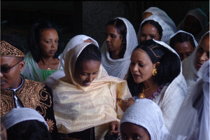 Tigrinya people at their traditional wedding at Asmara, Eritrea