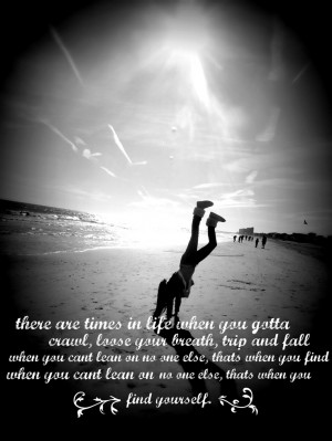 quote #handstand #beach