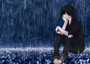 Sad Anime Wallpapers in Rain