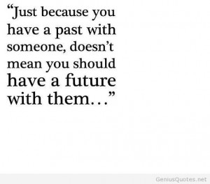 Past and future quote with someone