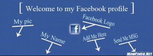 Welcome To My Profile Facebook Cover Facebook Cover