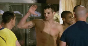 Ashton Kutcher is undressed to impress in this screenshot that has ...