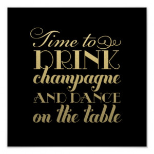 drink_champagne_and_dance_wedding_sign_print ...