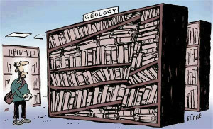 Geology humor - The Law Of Superposition in action!
