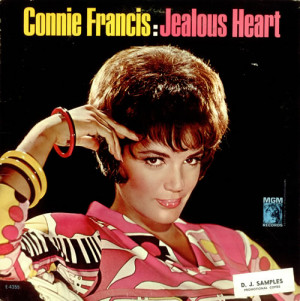 Connie Francis Jealous Heart - Mono USA LP RECORD E-4355