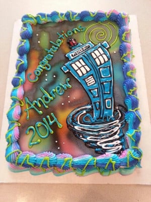 Dairy Queen Cake. Dr. Who . Tardis: Dairy Queen