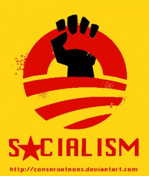 Pro Socialism Obama's pro socialist logo by