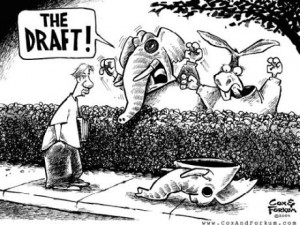 selective service cartoon