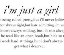 deserve, girl, girly, pretty, real, smile, text, true