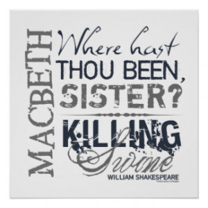 Macbeth Gifts - Shirts, Posters, Art, & more Gift Ideas